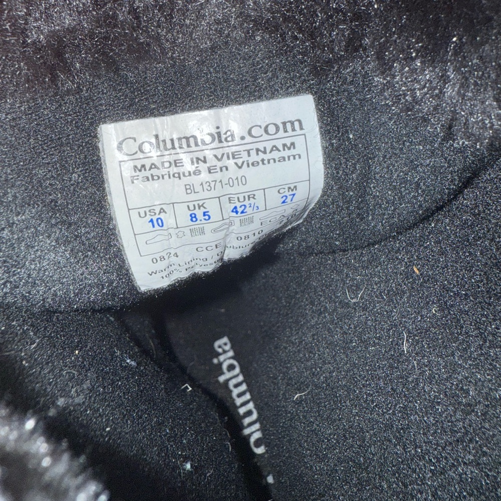 Columbia Women’s Black Snow Boots 10 - Picture 5 of 5